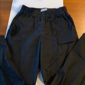 Everlane black elastic waist straight leg pants 00